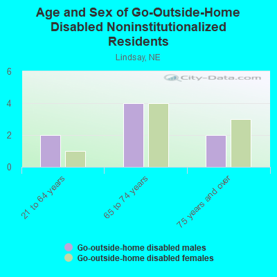 Age and Sex of Go-Outside-Home Disabled Noninstitutionalized Residents