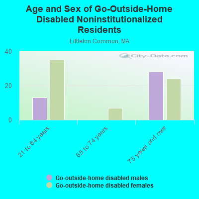 Age and Sex of Go-Outside-Home Disabled Noninstitutionalized Residents