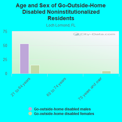 Age and Sex of Go-Outside-Home Disabled Noninstitutionalized Residents