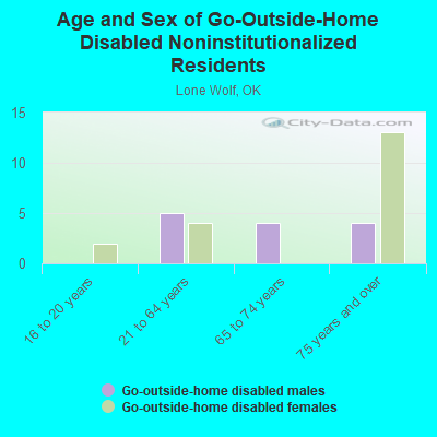 Age and Sex of Go-Outside-Home Disabled Noninstitutionalized Residents