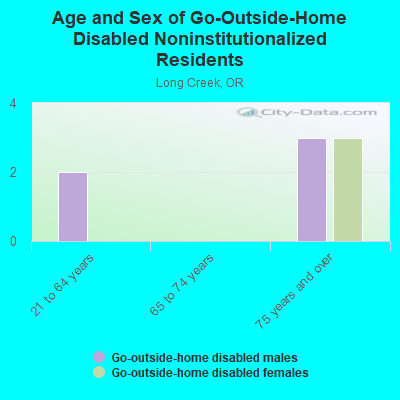 Age and Sex of Go-Outside-Home Disabled Noninstitutionalized Residents