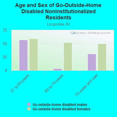 Age and Sex of Go-Outside-Home Disabled Noninstitutionalized Residents