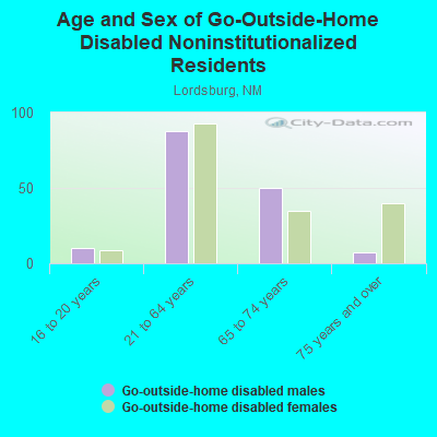 Age and Sex of Go-Outside-Home Disabled Noninstitutionalized Residents