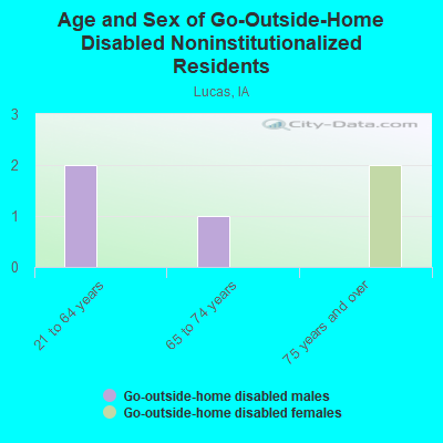 Age and Sex of Go-Outside-Home Disabled Noninstitutionalized Residents