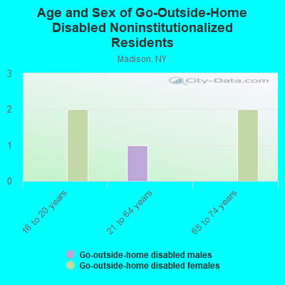 Age and Sex of Go-Outside-Home Disabled Noninstitutionalized Residents