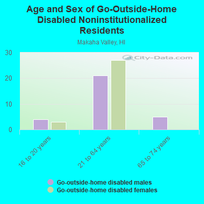 Age and Sex of Go-Outside-Home Disabled Noninstitutionalized Residents