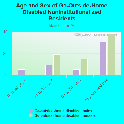 Age and Sex of Go-Outside-Home Disabled Noninstitutionalized Residents