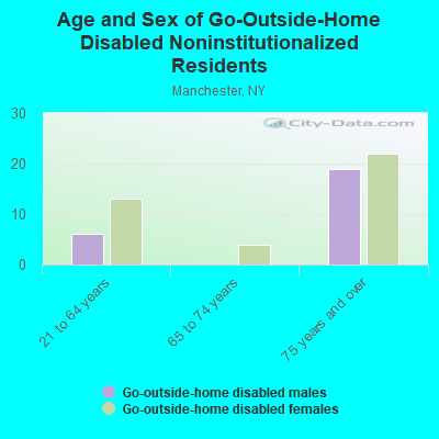 Age and Sex of Go-Outside-Home Disabled Noninstitutionalized Residents