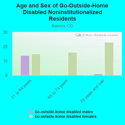 Age and Sex of Go-Outside-Home Disabled Noninstitutionalized Residents