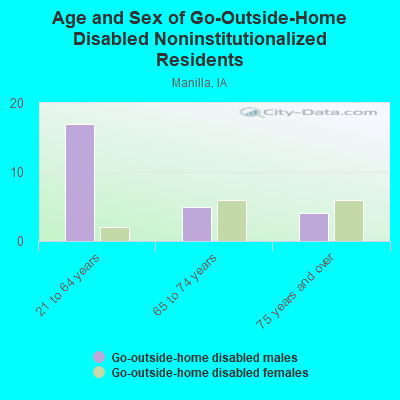 Age and Sex of Go-Outside-Home Disabled Noninstitutionalized Residents