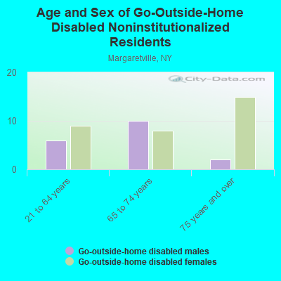 Age and Sex of Go-Outside-Home Disabled Noninstitutionalized Residents