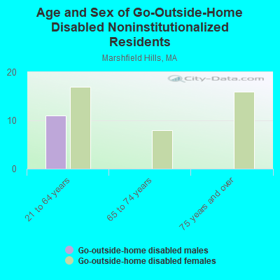 Age and Sex of Go-Outside-Home Disabled Noninstitutionalized Residents