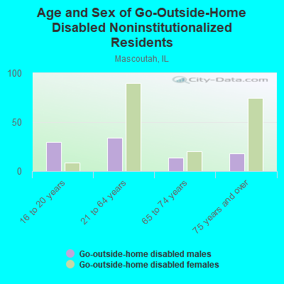 Age and Sex of Go-Outside-Home Disabled Noninstitutionalized Residents