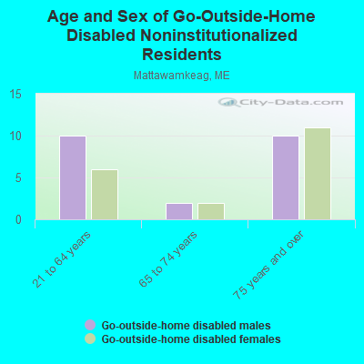 Age and Sex of Go-Outside-Home Disabled Noninstitutionalized Residents