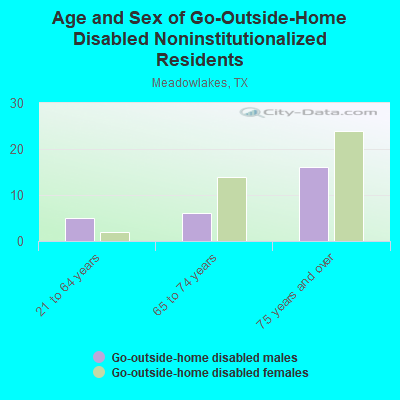 Age and Sex of Go-Outside-Home Disabled Noninstitutionalized Residents