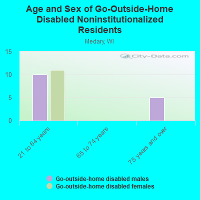 Age and Sex of Go-Outside-Home Disabled Noninstitutionalized Residents