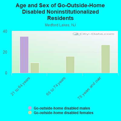 Age and Sex of Go-Outside-Home Disabled Noninstitutionalized Residents