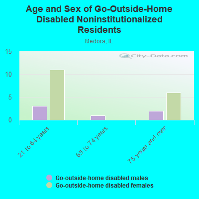 Age and Sex of Go-Outside-Home Disabled Noninstitutionalized Residents