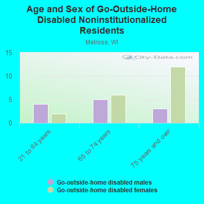 Age and Sex of Go-Outside-Home Disabled Noninstitutionalized Residents