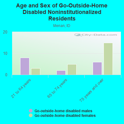 Age and Sex of Go-Outside-Home Disabled Noninstitutionalized Residents