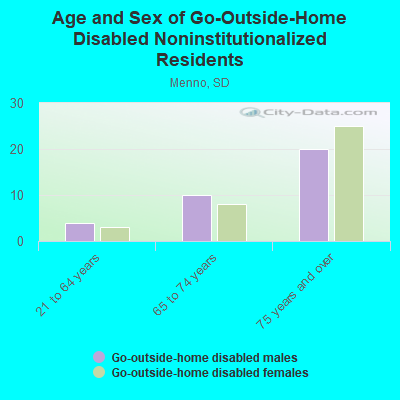 Age and Sex of Go-Outside-Home Disabled Noninstitutionalized Residents