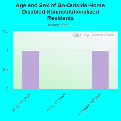 Age and Sex of Go-Outside-Home Disabled Noninstitutionalized Residents