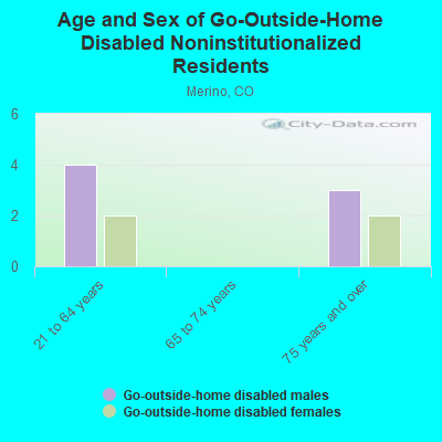 Age and Sex of Go-Outside-Home Disabled Noninstitutionalized Residents