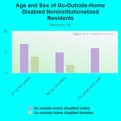 Age and Sex of Go-Outside-Home Disabled Noninstitutionalized Residents