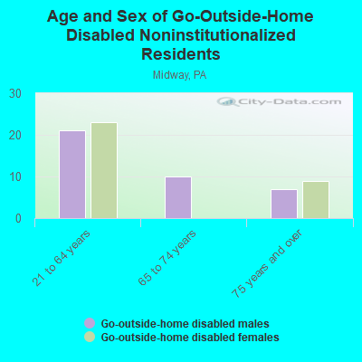 Age and Sex of Go-Outside-Home Disabled Noninstitutionalized Residents