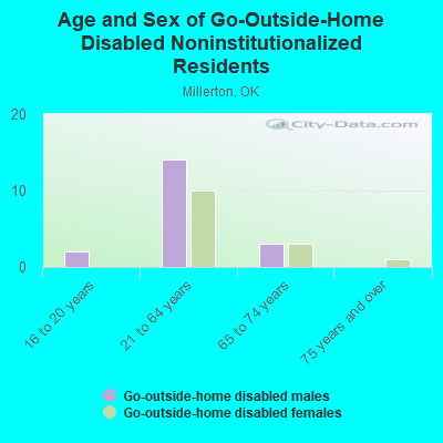 Age and Sex of Go-Outside-Home Disabled Noninstitutionalized Residents