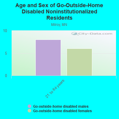 Age and Sex of Go-Outside-Home Disabled Noninstitutionalized Residents