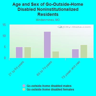 Age and Sex of Go-Outside-Home Disabled Noninstitutionalized Residents