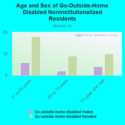 Age and Sex of Go-Outside-Home Disabled Noninstitutionalized Residents