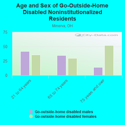 Age and Sex of Go-Outside-Home Disabled Noninstitutionalized Residents