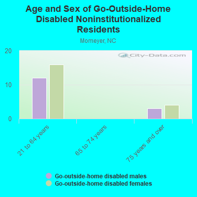 Age and Sex of Go-Outside-Home Disabled Noninstitutionalized Residents