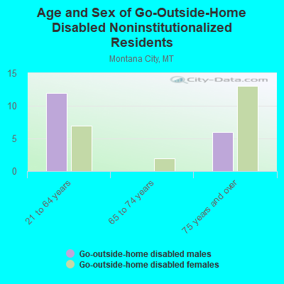 Age and Sex of Go-Outside-Home Disabled Noninstitutionalized Residents