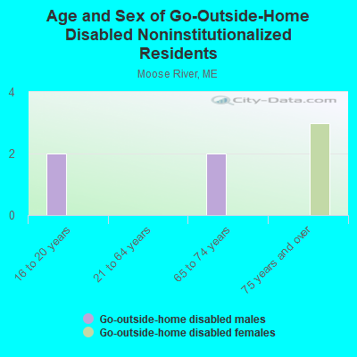 Age and Sex of Go-Outside-Home Disabled Noninstitutionalized Residents