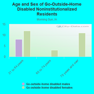 Age and Sex of Go-Outside-Home Disabled Noninstitutionalized Residents