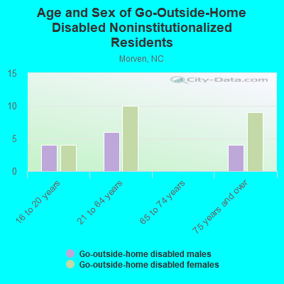 Age and Sex of Go-Outside-Home Disabled Noninstitutionalized Residents