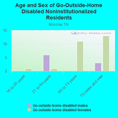 Age and Sex of Go-Outside-Home Disabled Noninstitutionalized Residents