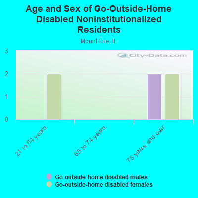 Age and Sex of Go-Outside-Home Disabled Noninstitutionalized Residents