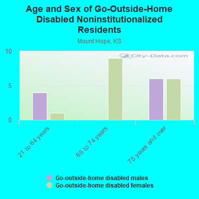 Age and Sex of Go-Outside-Home Disabled Noninstitutionalized Residents