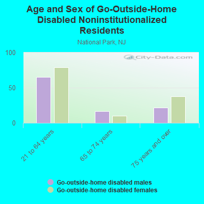 Age and Sex of Go-Outside-Home Disabled Noninstitutionalized Residents