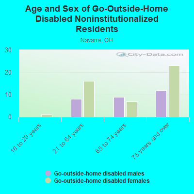 Age and Sex of Go-Outside-Home Disabled Noninstitutionalized Residents