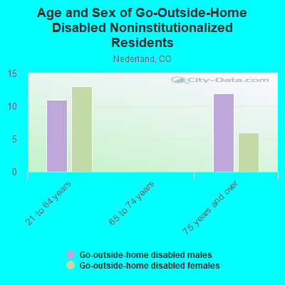 Age and Sex of Go-Outside-Home Disabled Noninstitutionalized Residents