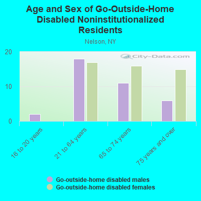 Age and Sex of Go-Outside-Home Disabled Noninstitutionalized Residents