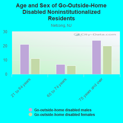 Age and Sex of Go-Outside-Home Disabled Noninstitutionalized Residents