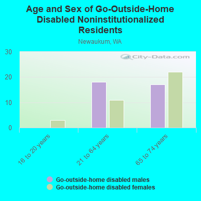 Age and Sex of Go-Outside-Home Disabled Noninstitutionalized Residents