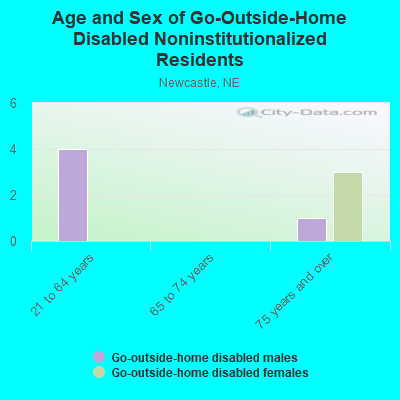 Age and Sex of Go-Outside-Home Disabled Noninstitutionalized Residents