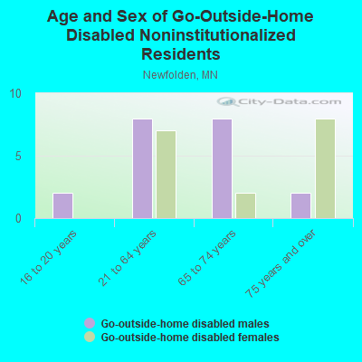 Age and Sex of Go-Outside-Home Disabled Noninstitutionalized Residents